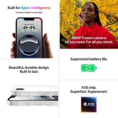 Мобільний телефон Apple iPhone 16e 256GB White (MD1W4)