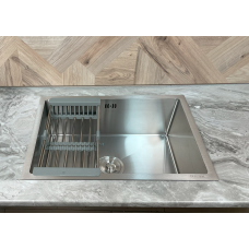 Глибока кухонна мийка Handmade Galley SP6045 Brushed Silver